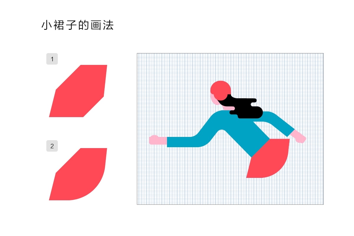 AI+PS绘制扁平滑轮少女风格插画(图17)