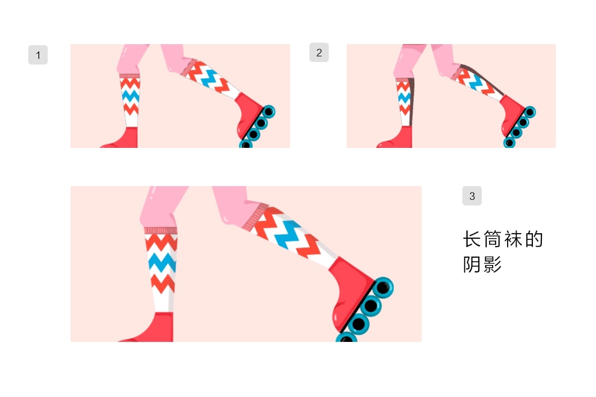 AI+PS绘制扁平滑轮少女风格插画(图31)
