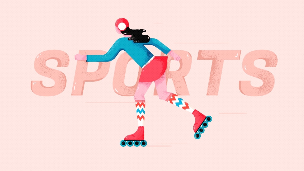 AI+PS绘制扁平滑轮少女风格插画(图34)