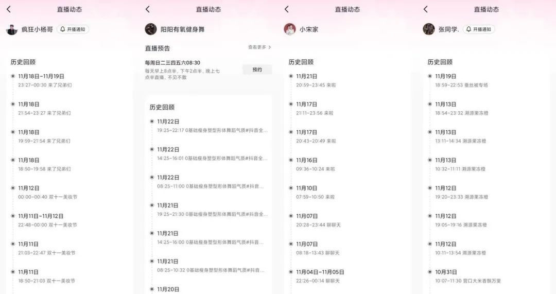 部分头部账号开播时间概览 数据分析解密,头部主播为何可以找准市场痛点,一夜爆红?(图7)