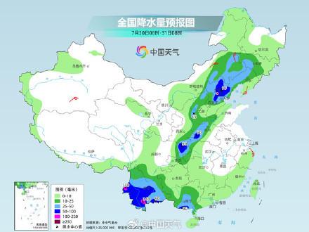 南方高温降下来了，“格美”继续北上制造强降雨(图3)