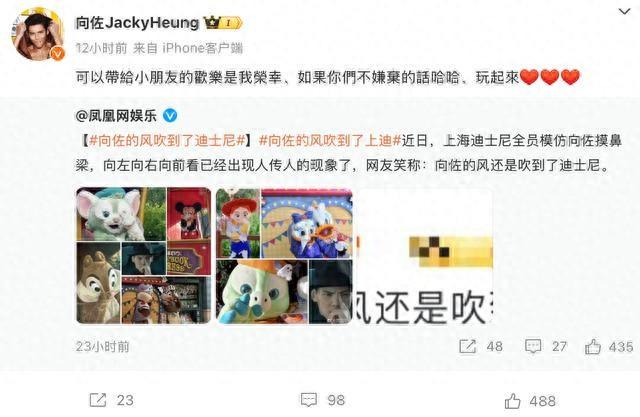 上海迪士尼模仿向佐摸鼻梁,向佐:带给小朋友欢乐是荣幸(图1)