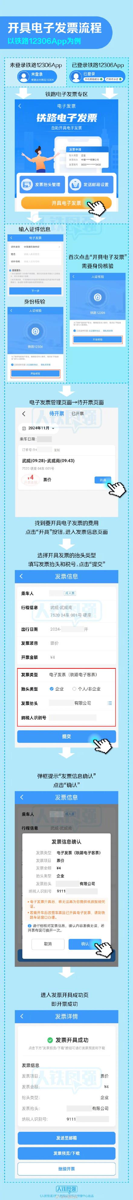 转发收藏!超实用铁路电子发票操作指南来了!(图2)