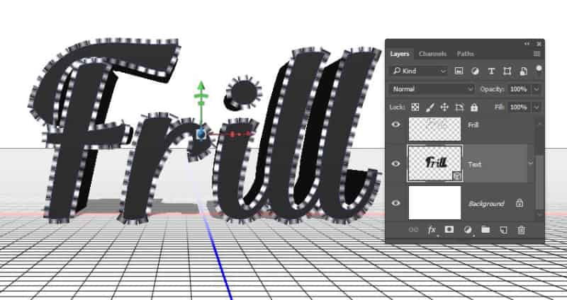 如何在ps中创建膨胀的3D褶边文字效果(图14)