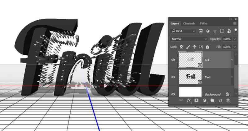 如何在ps中创建膨胀的3D褶边文字效果(图15)