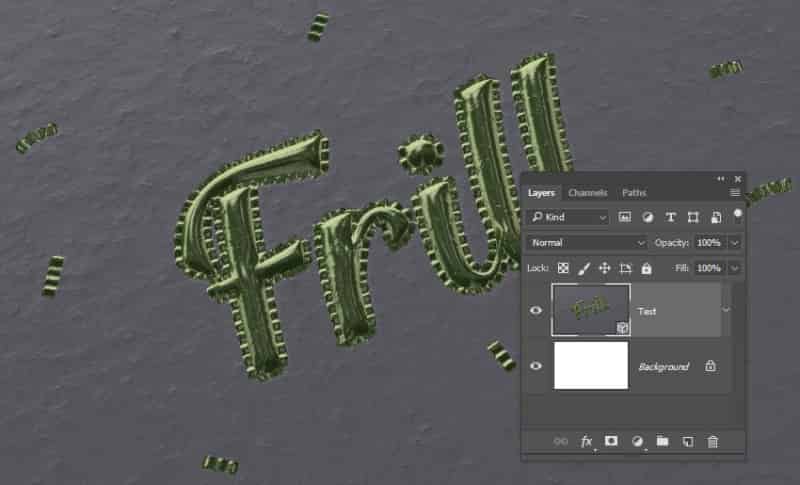 如何在ps中创建膨胀的3D褶边文字效果(图61)
