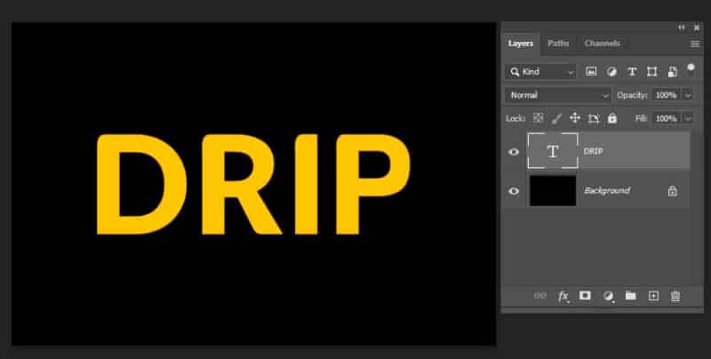 如何在 Photoshop 中制作滴水文本(图6)