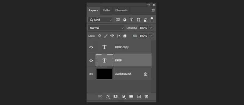如何在 Photoshop 中制作滴水文本(图7)