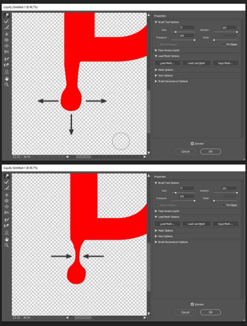 如何在 Photoshop 中制作滴水文本(图16)