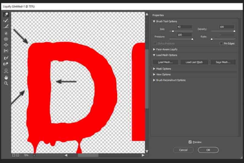 如何在 Photoshop 中制作滴水文本(图18)