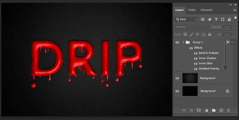 如何在 Photoshop 中制作滴水文本(图27)
