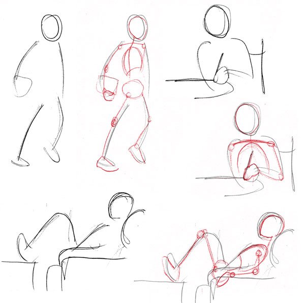 人体绘画教程-人体解剖学基础之基本身体比例(图1)