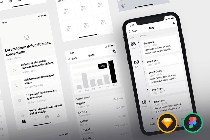 为您的设计库提供25个必备线框模板和 UI 套件(图9)