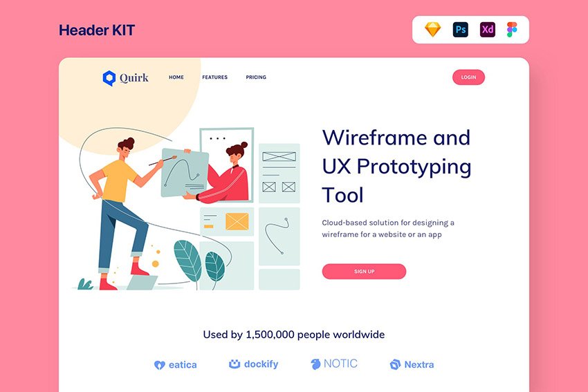 为您的设计库提供25个必备线框模板和 UI 套件(图30)