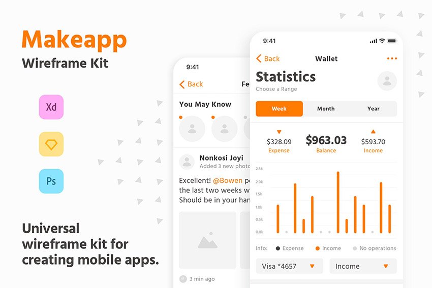 为您的设计库提供25个必备线框模板和 UI 套件(图5)