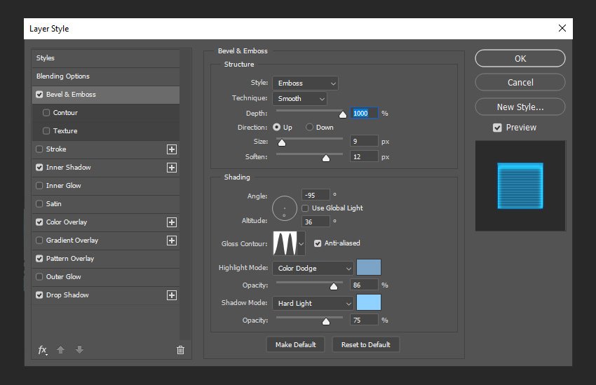 如何制作 3D 全息图文字效果 Photoshop 动作(图8)