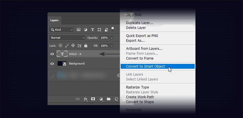 如何制作 3D 全息图文字效果 Photoshop 动作(图13)