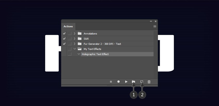 如何制作 3D 全息图文字效果 Photoshop 动作(图12)