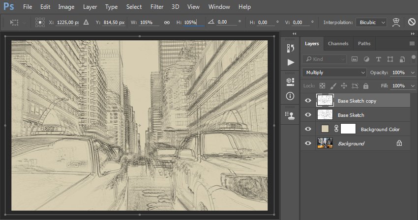 如何在 Adobe Photoshop 中创建素描效果动作(图7)