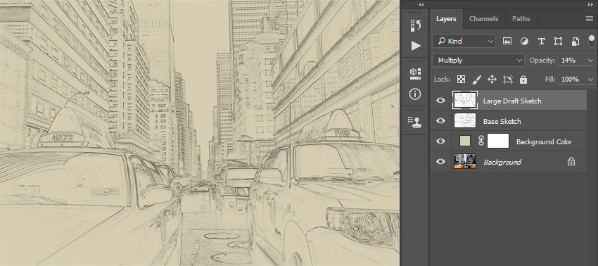 如何在 Adobe Photoshop 中创建素描效果动作(图8)