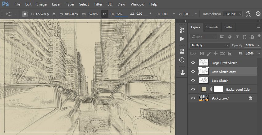 如何在 Adobe Photoshop 中创建素描效果动作(图9)