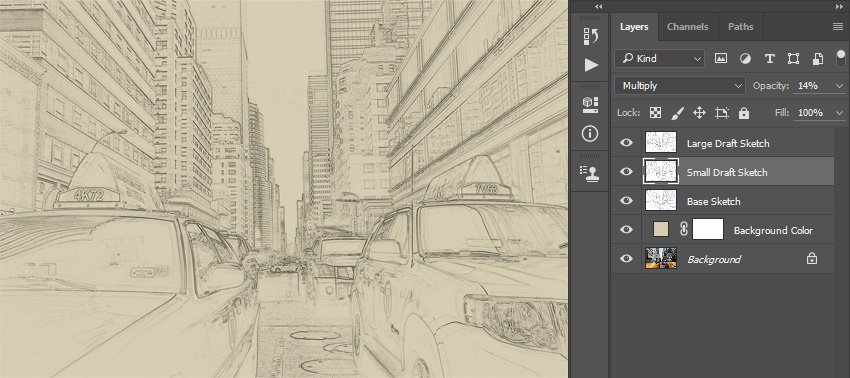 如何在 Adobe Photoshop 中创建素描效果动作(图10)