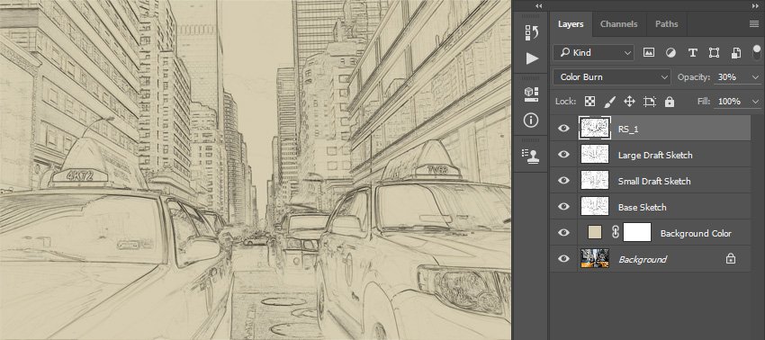如何在 Adobe Photoshop 中创建素描效果动作(图13)