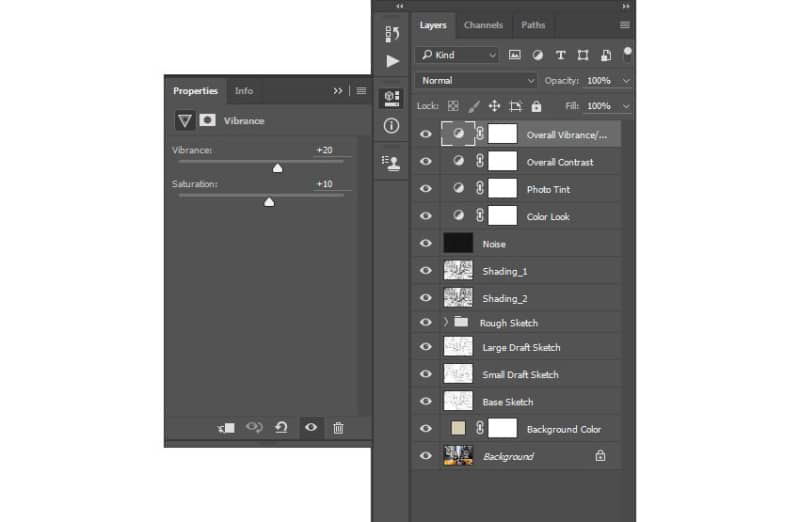 如何在 Adobe Photoshop 中创建素描效果动作(图41)