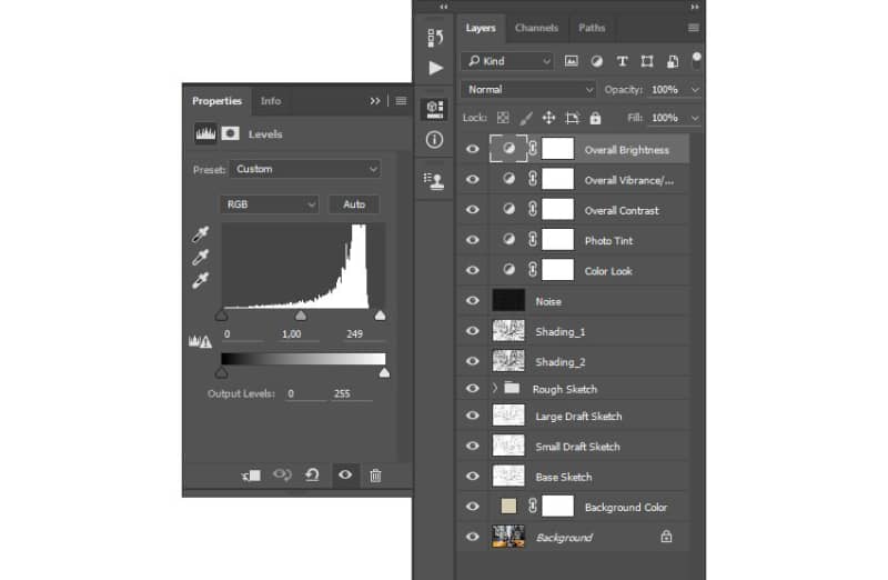 如何在 Adobe Photoshop 中创建素描效果动作(图43)