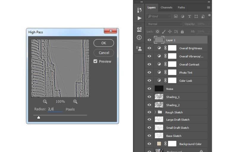如何在 Adobe Photoshop 中创建素描效果动作(图44)